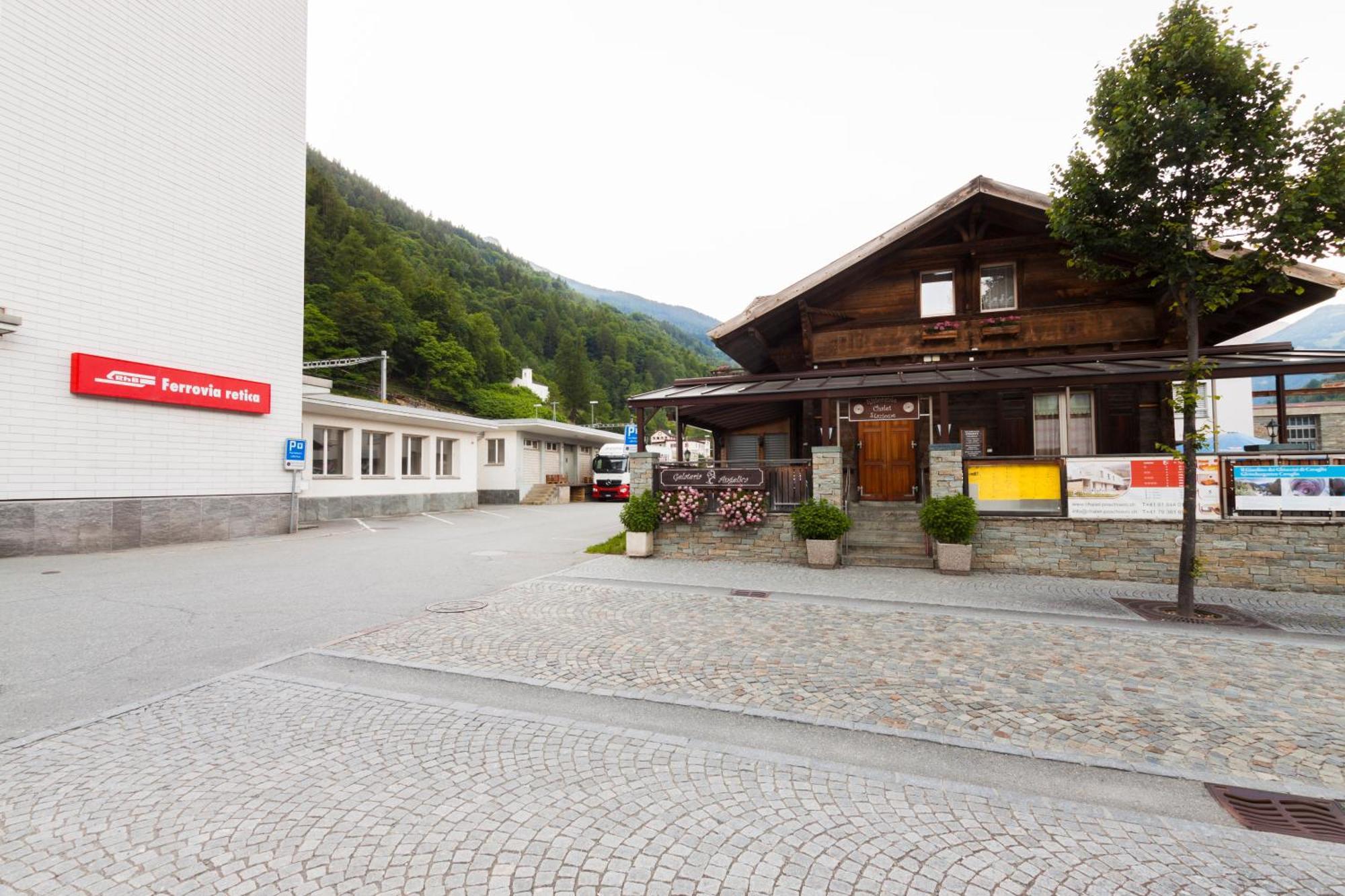 Ristorante Pensione Chalet Stazione Poschiavo Luaran gambar